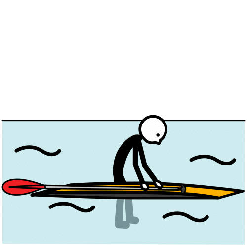 Pictograma de surf de remo para niños con autismo y TEA
