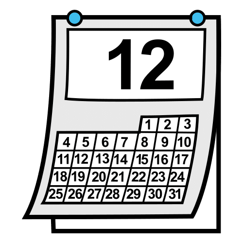 Pictograma de diciembre para niños con autismo y TEA