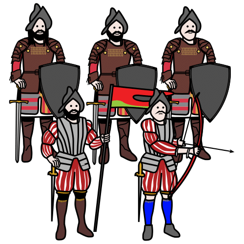 Pictograma de ejército para niños con TEA