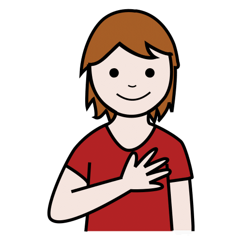 Pictograma de gracias para niños con autismo y TEA