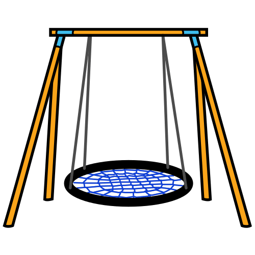 Pictograma de columpio para niños con TEA