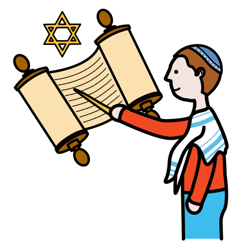 Pictograma de bar Mitzvah para niños con TEA