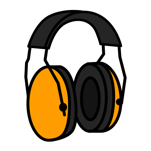 Pictograma de auriculares aislantes para niños con autismo y TEA