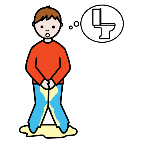 Pictograma de hacerse pis para niños con autismo y TEA