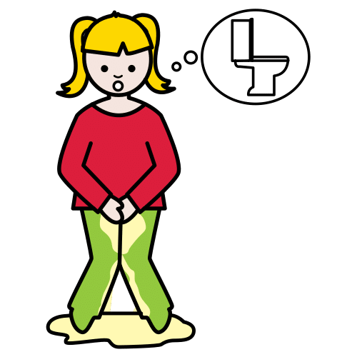 Pictograma de hacerse pis para niños con autismo y TEA