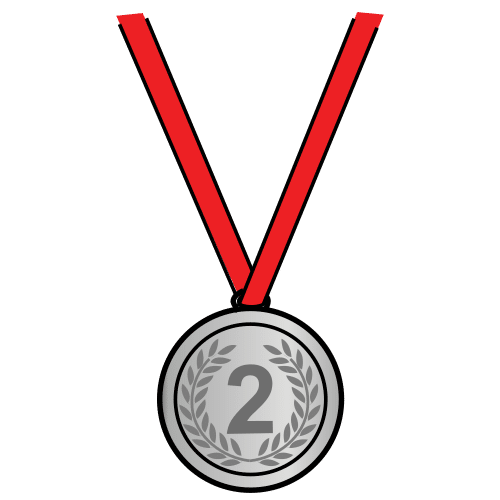 Pictograma de medalla de plata para niños con autismo y TEA