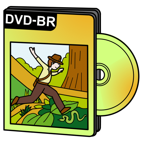 Pictograma de película en DVD para niños con autismo y TEA