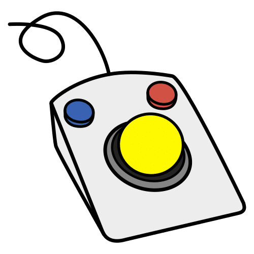 Pictograma de trackball para niños con autismo y TEA