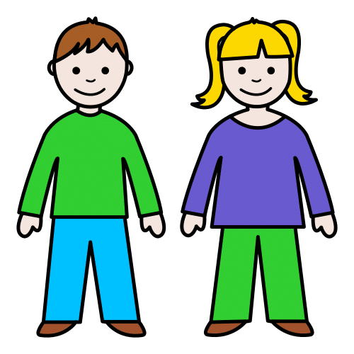 Pictograma de niños para niños con TEA