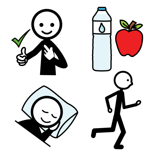 Pictograma de salud para niños con autismo y TEA