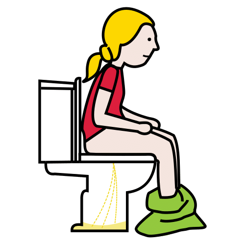 Pictograma de hacer pis para niños con autismo y TEA