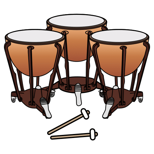 Pictograma de timbales para niños con autismo y TEA
