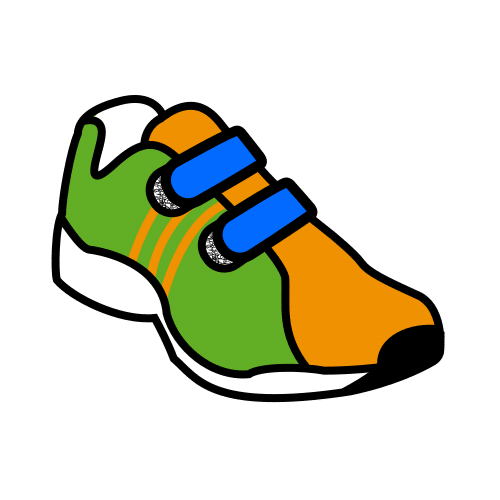 Pictograma de zapatilla para niños con TEA
