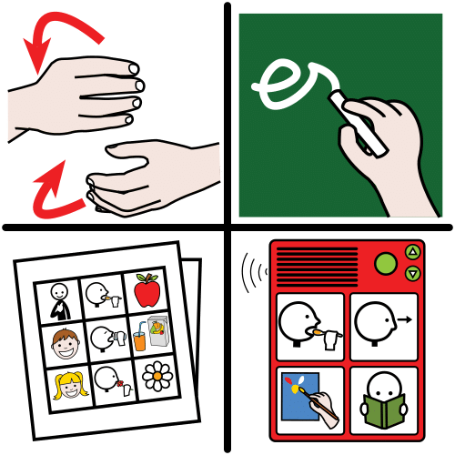 Pictograma de comunicación aumentativa para niños con autismo y TEA