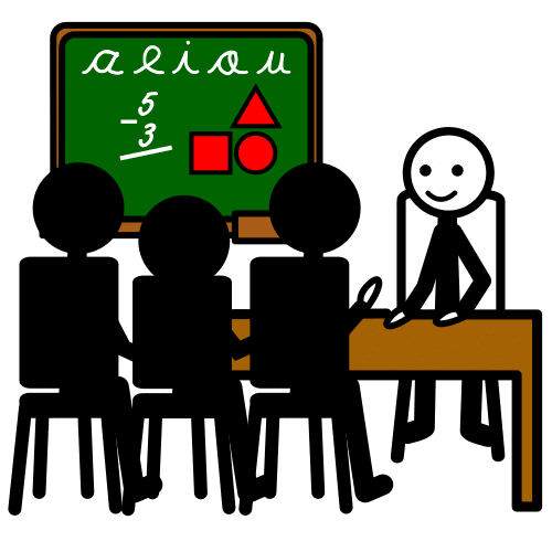 Pictograma de tutoría para niños con autismo y TEA