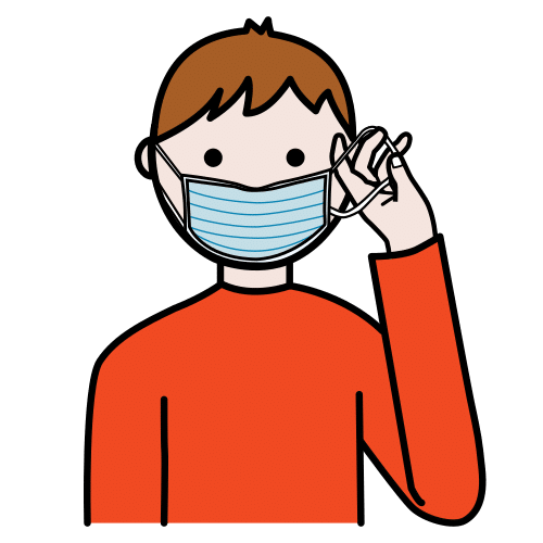 Pictograma de quitar la mascarilla para niños con autismo y TEA