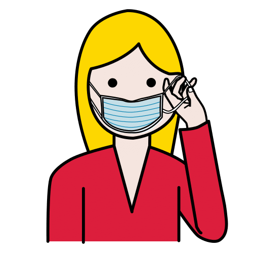 Pictograma de quitar la mascarilla para niños con autismo y TEA