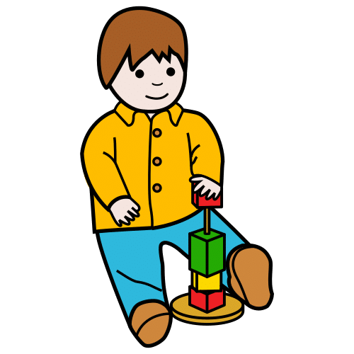 Pictograma de jugar para niños con autismo y TEA