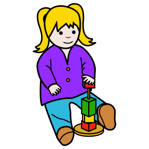 Pictograma de jugar para niños con autismo y TEA