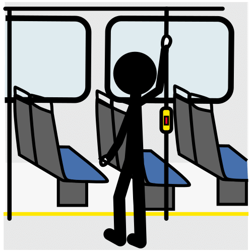 Pictograma de viajar en autobús para niños con autismo y TEA