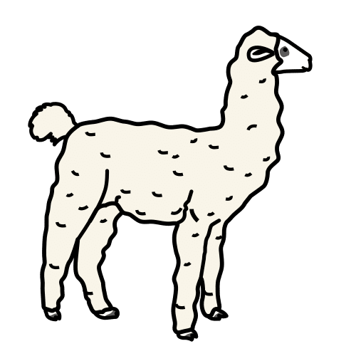 Pictograma de alpaca para niños con TEA