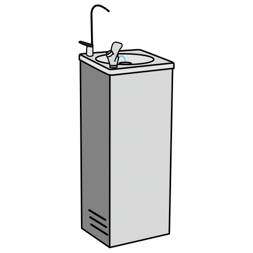 Pictograma de fuente de agua para niños con TEA