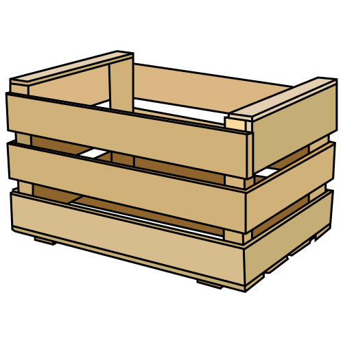 Pictograma de caja de madera para niños con autismo y TEA