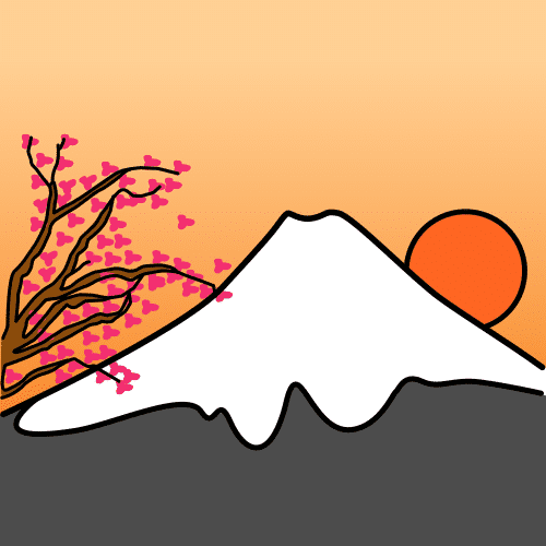 Pictograma de Monte Fuji para niños con autismo y TEA