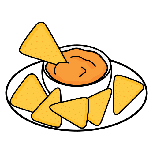 Pictograma de nachos para niños con autismo y TEA