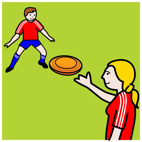 Pictograma de ultimate para niños con autismo y TEA