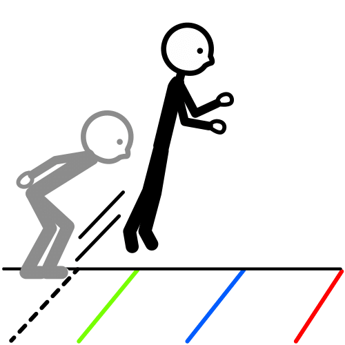Pictograma de juego de salto para niños con autismo y TEA