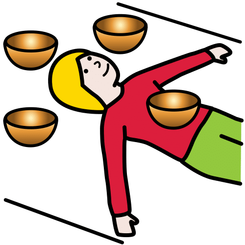 Pictograma de masaje sonoro para niños con autismo y TEA