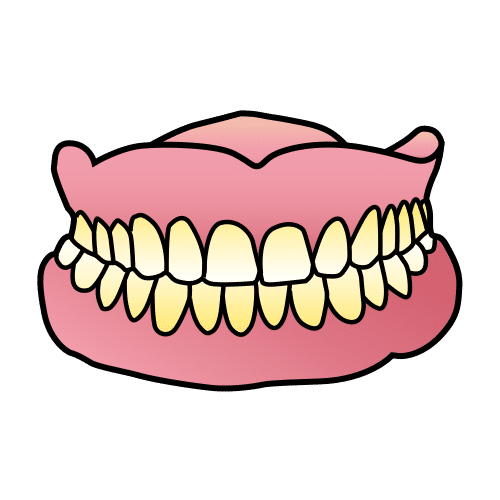 Pictograma de dentadura postiza para niños con TEA