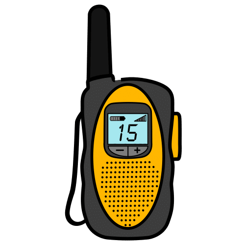 Pictograma de walkie-talkie para niños con autismo y TEA