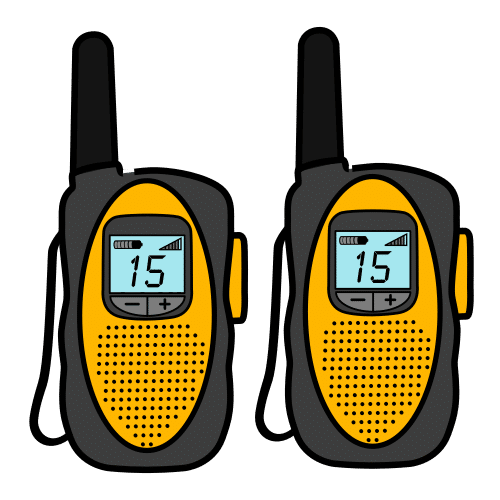 Pictograma de walkie-talkies para niños con autismo y TEA
