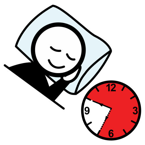 Pictograma de dormir bien para niños con autismo y TEA