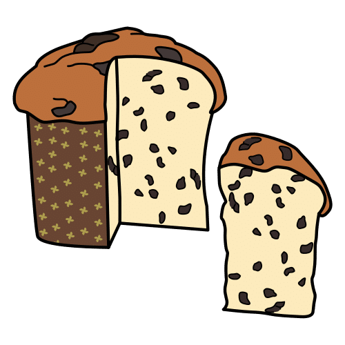 Pictograma de panettone para niños con TEA