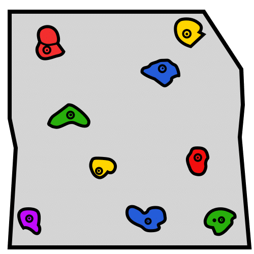 Pictograma de rocódromo para niños con TEA