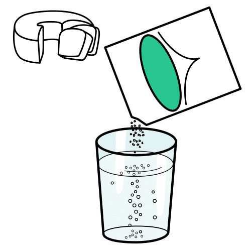 Pictograma de sobre de gaseosa para niños con autismo y TEA