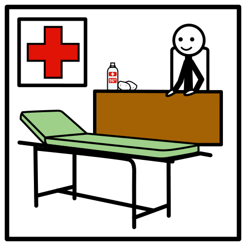 Pictograma de enfermería para niños con TEA