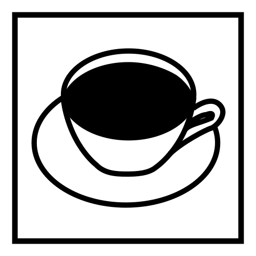 Pictograma de cafetería para niños con autismo y TEA