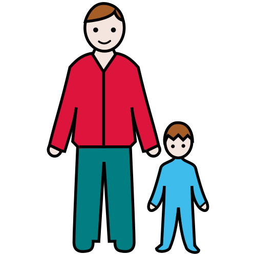 Pictograma de familia para niños con autismo y TEA