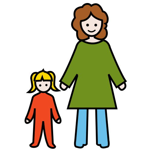 Pictograma de familia para niños con autismo y TEA
