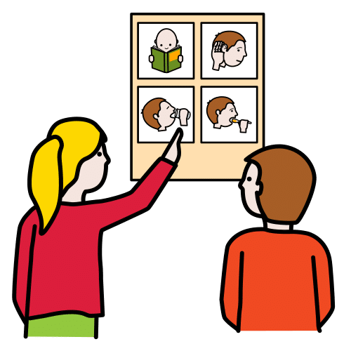 Pictograma de comunicar para niños con TEA