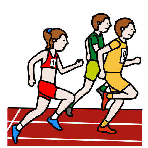 Pictograma de carrera para niños con TEA