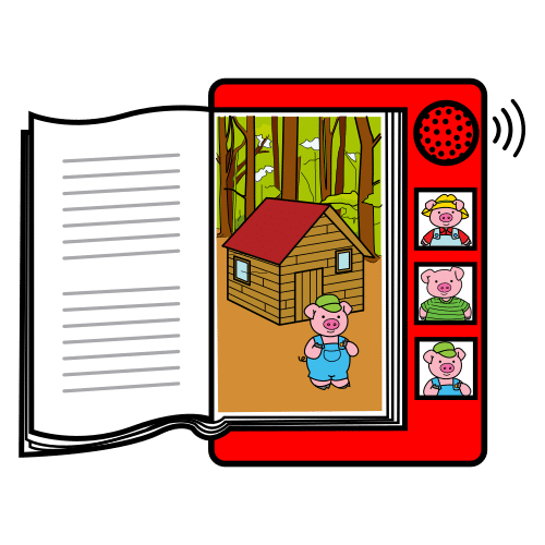 Pictograma de audiocuento para niños con TEA