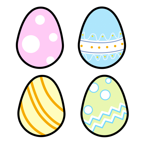 Pictograma de huevos de Pascua para niños con autismo y TEA