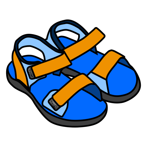Pictograma de sandalias para niños con autismo y TEA