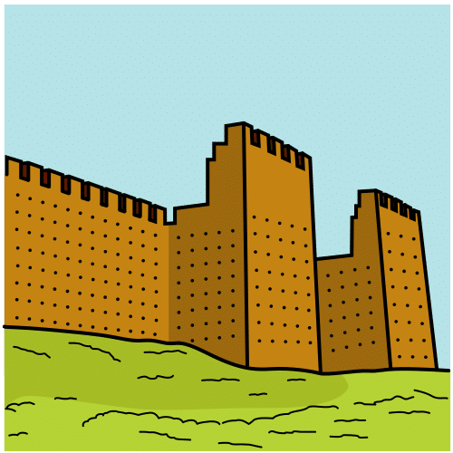 Pictograma de muralla para niños con autismo y TEA