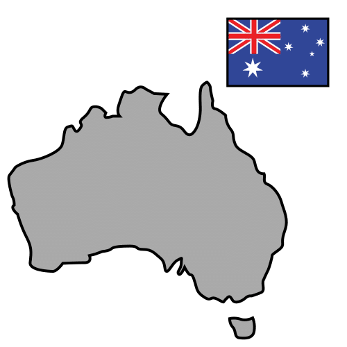 Pictograma de Australia para niños con autismo y TEA